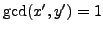 $ \gcd(x',y')=1$