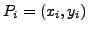 $ P_i=(x_i,y_i)$