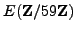 $ E(\mathbb{Z}/59\mathbb{Z}{})$