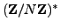 $ (\mathbb{Z}/N\mathbb{Z}{})^*$