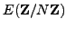 $ E(\mathbb{Z}/N\mathbb{Z}{})$