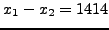 $ x_1-x_2 = 1414$