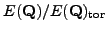 $ E(\mathbb{Q})/E(\mathbb{Q})_{\tor }$