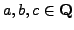 $ a,b,c\in\mathbb{Q}$