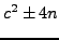 $\displaystyle c^2\pm 4n$