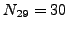 $ N_{29} = 30$