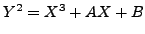 $ Y^2=X^3+AX+B$