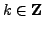 $ k\in\mathbb{Z}$