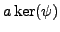 $ a\ker(\psi)$