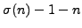 $\displaystyle \sigma(n)-1-n$