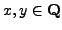 $ x,y\in\mathbb{Q}$