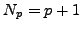 $ N_p=p+1$