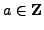$ a\in\mathbb{Z}$