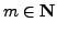$ m\in\mathbb{N}$