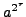 $ a^{2^r}$