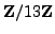 $ \mathbb{Z}/13\mathbb{Z}{}$