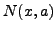 $ N(x,a)$
