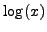 $ \log(x)$