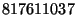 $\displaystyle 817611037$