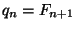 $ q_n = F_{n+1}$