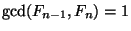 $ \gcd(F_{n-1},F_n)=1$