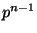 $ p^{n-1}$