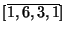$ [\overline{1,6,3,1}]$