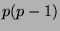 $ p(p-1)$