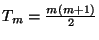 $ T_m=\frac{m(m+1)}{2}$