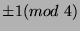 $ \pm 1 (mod\ 4)$