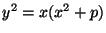 $ y^2=x(x^2+p)$