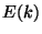 $ E(k)$