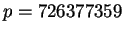 $ p=726377359$