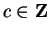 $ c\in\mathbf{Z}$