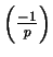 $ \left(\frac{-1}{p}\right)$