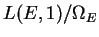 $ L(E,1)/\Omega_E$