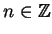 $ n\in\mathbb{Z}$