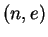 $ (n,e)$