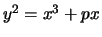 $ y^2=x^3+px$