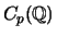 $ C_p({\mathbb{Q}})$