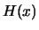$ H(x)$