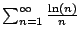 $ \sum_{n=1}^{\infty} \frac{\ln(n)}{n}$