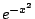 $ e^{-x^2}$