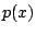 $\displaystyle p(x)$