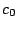 $\displaystyle c_0$
