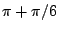 $ \pi + \pi/6$