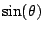 $ \sin(\theta)$
