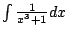 $ \int \frac{1}{x^3+1} dx$