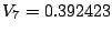 $ V_{7} = 0.392423$