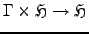$ \Gamma \times \mathfrak{H}
\rightarrow \mathfrak{H}$